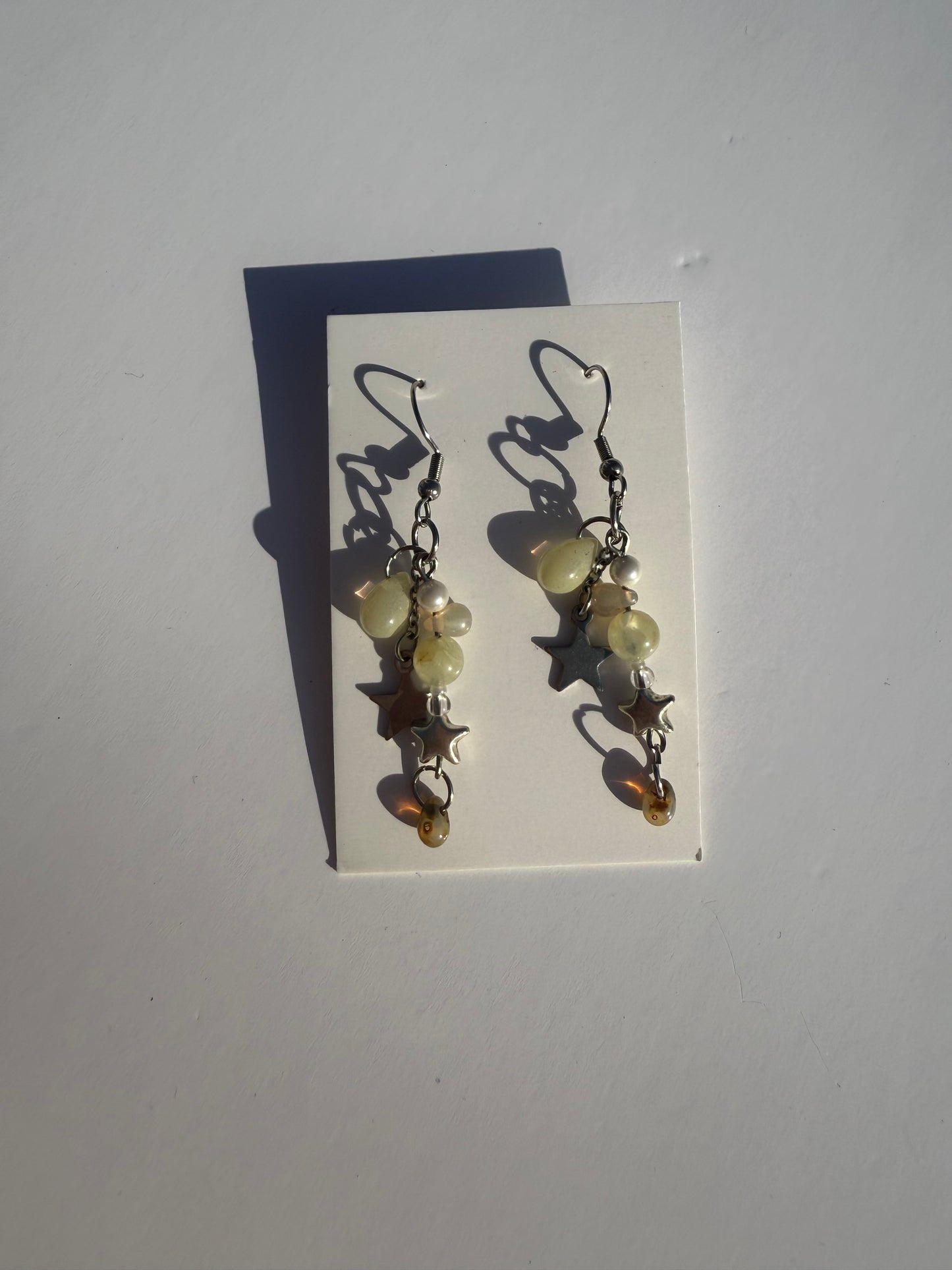Star drop earrings