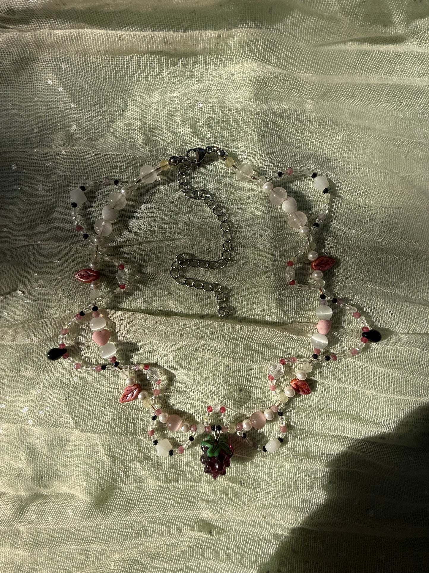 Blackberry swirl necklace