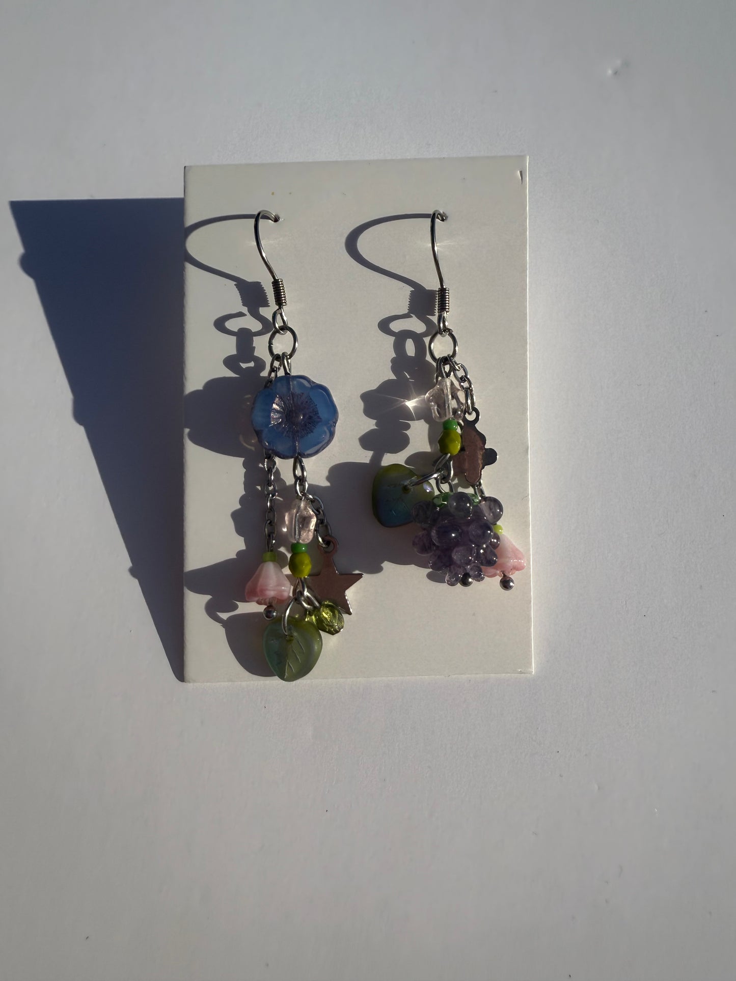 Indigo berry earrings