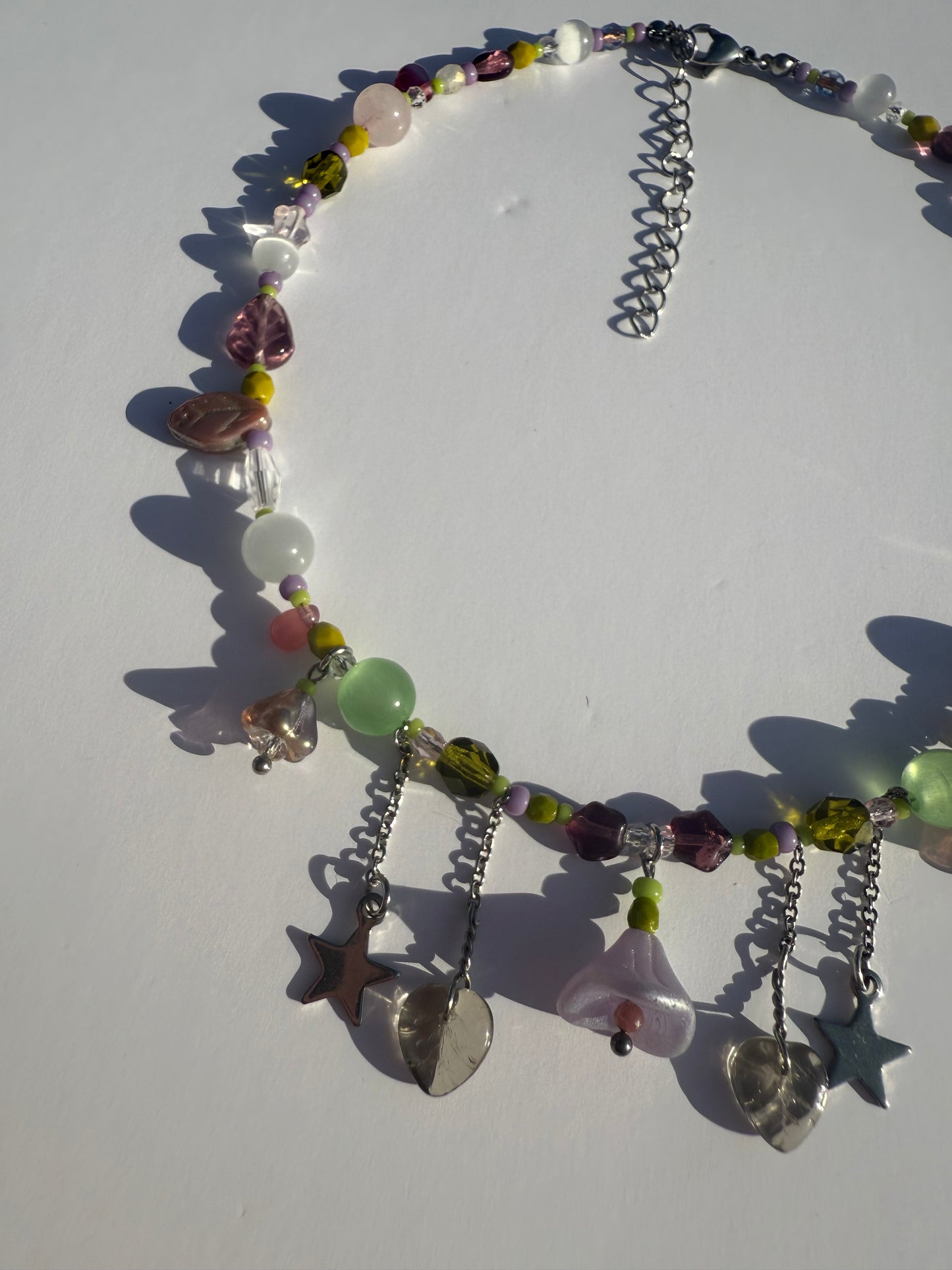 Indigo bellflower necklace