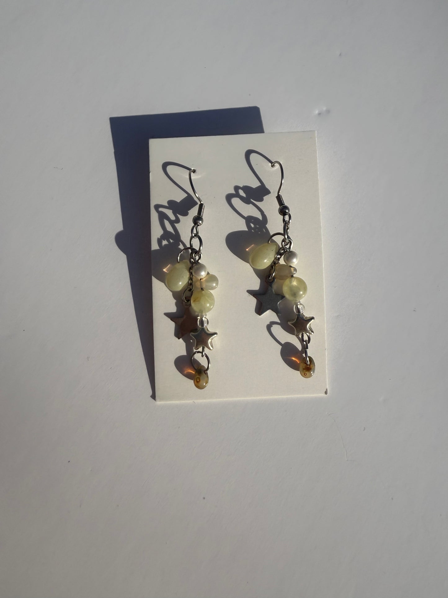 Star drop earrings