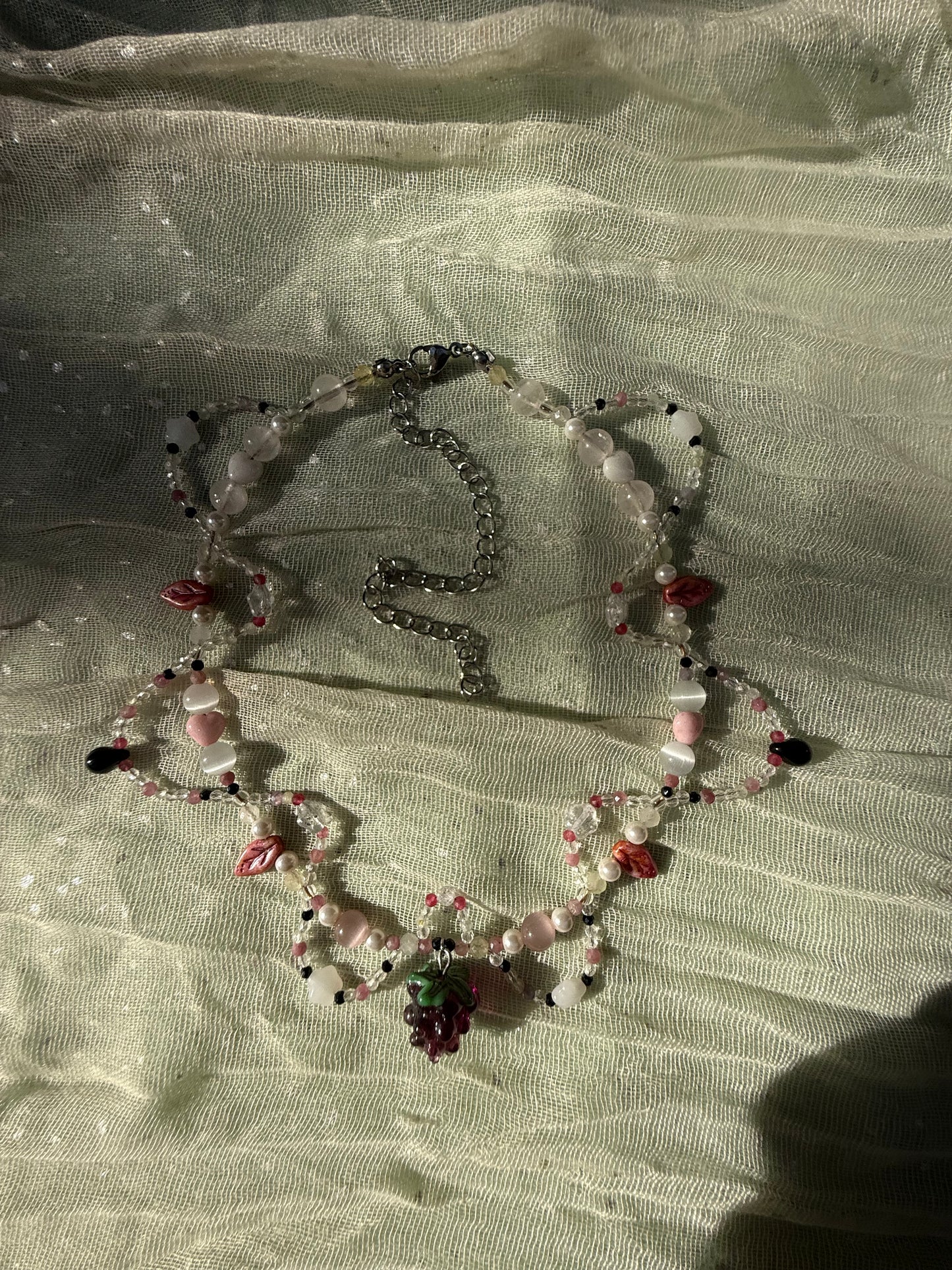 Blackberry swirl necklace