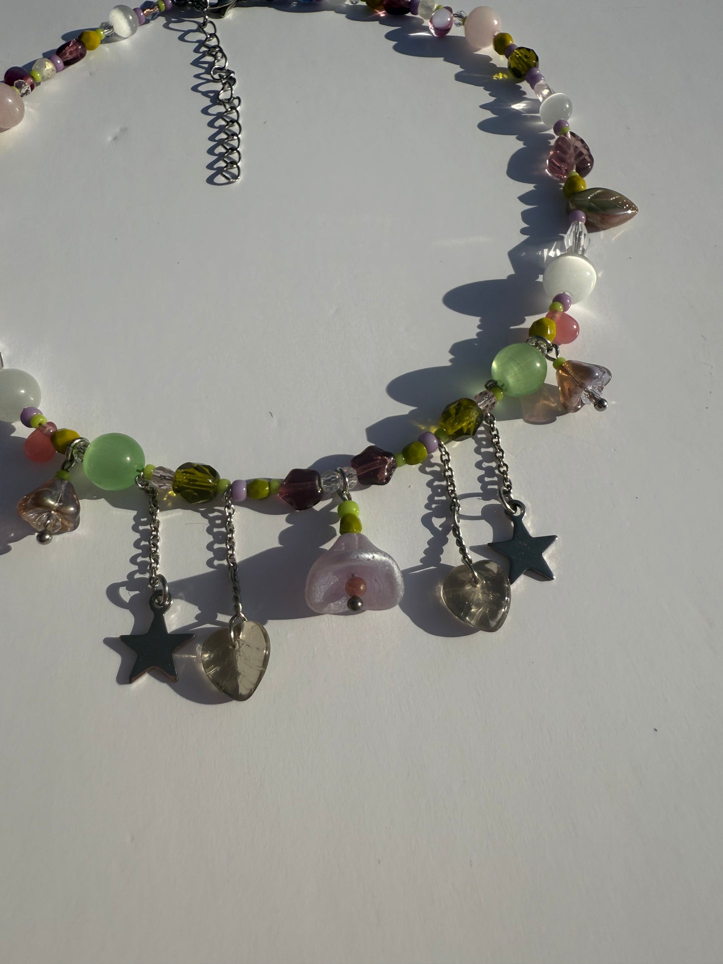 Indigo bellflower necklace