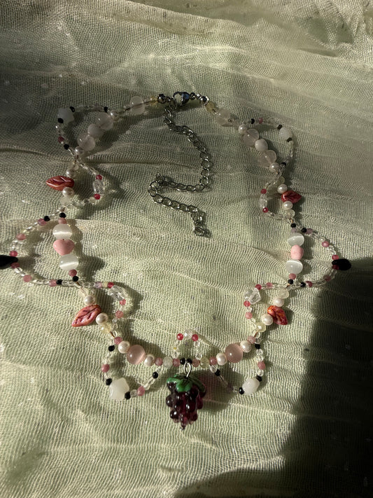 Blackberry swirl necklace