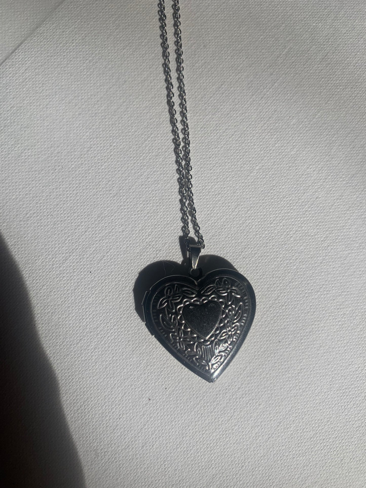 Heart locket necklace